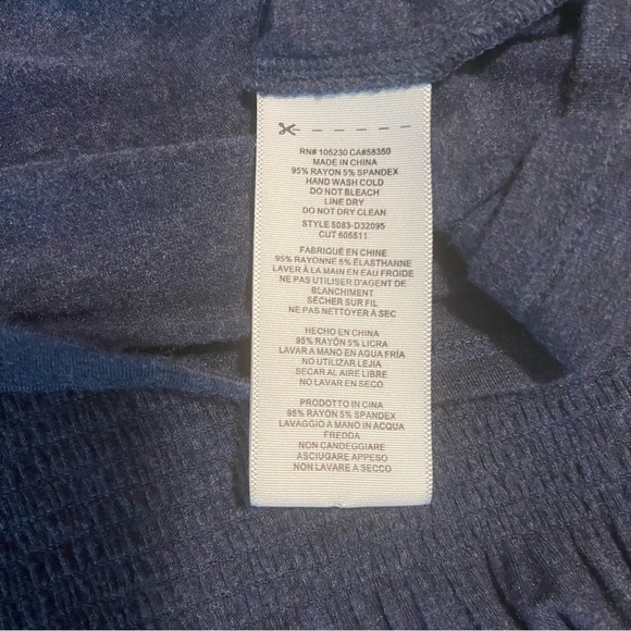 Revolve - Soft Joie Ashira Smocked Mini Dress in Dark Blue Size Medium - Picture 14 of 14